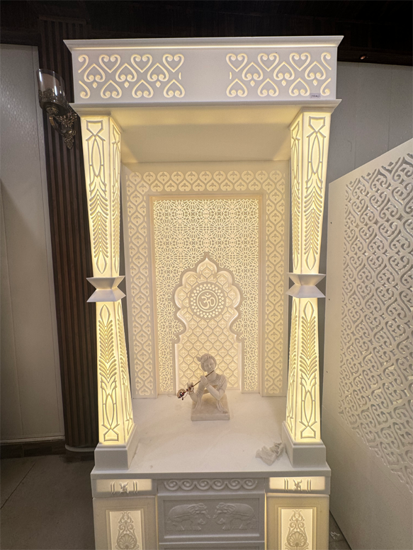 Exclusively Corian Home Temple along 3 Layered Back
